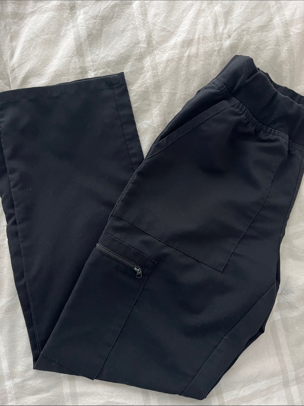 Black scrub pants with pockets size PXS